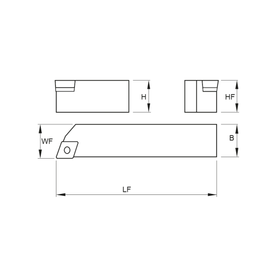 TOOLHOLDER SCAC R 1010 E06 - DRW