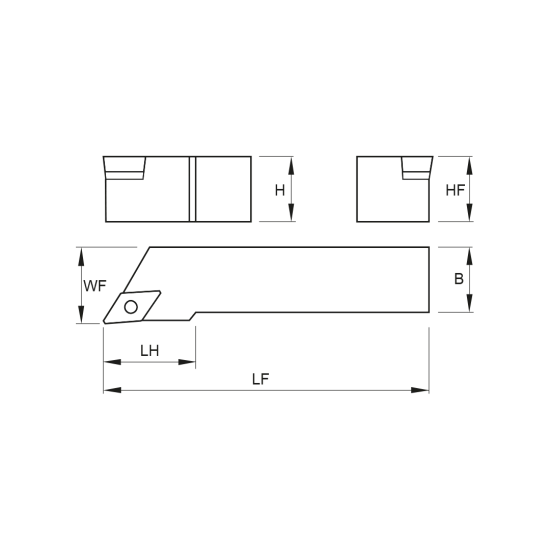 TOOLHOLDER SDJC L 1010 E07 - DRW