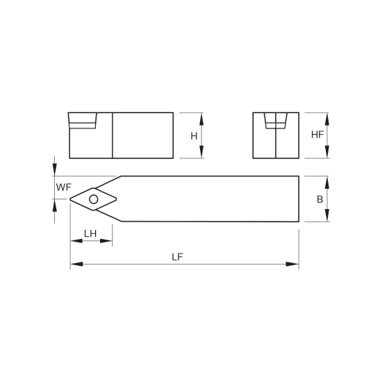 TOOLHOLDER SDNC N 1616 H11 - DRW