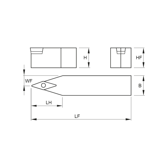 TOOLHOLDER SVVB N 3225 P16 - DRW