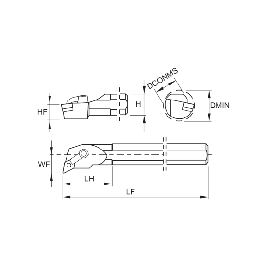 TOOLHOLDER S32U MDUN L 15-K - DRW