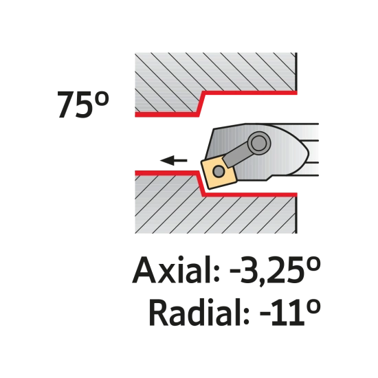 TOOLHOLDER S32U MSKN R 12-K
