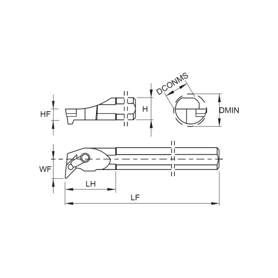 TOOLHOLDER S25T MVUN L 16-K - DRW