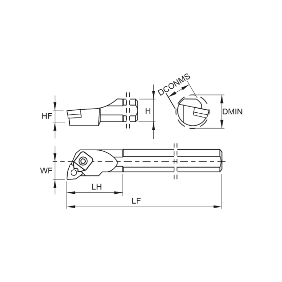 TOOLHOLDER S32U MWLN L 08 - DRW