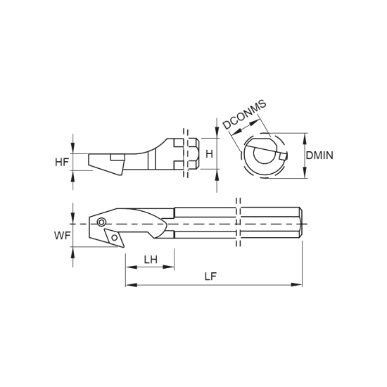 TOOLHOLDER S32U PDUN R 15-BT - DRW