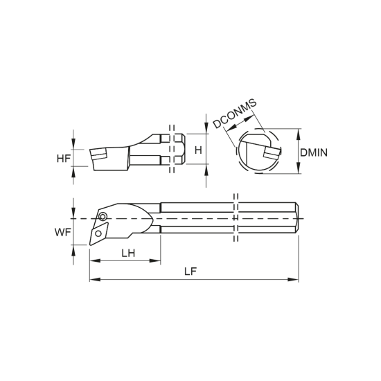 TOOLHOLDER S32U PDUN R 15 - DRW