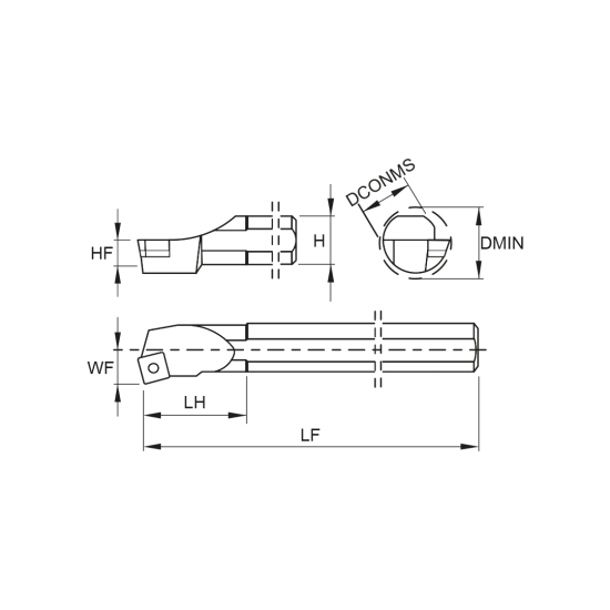 TOOLHOLDER S25T SSKC L 09 - DRW