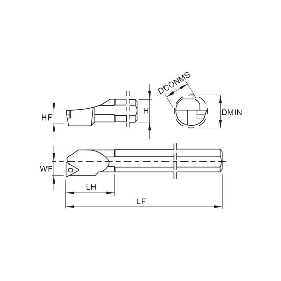 TOOLHOLDER S32U STFC L 16 - DRW