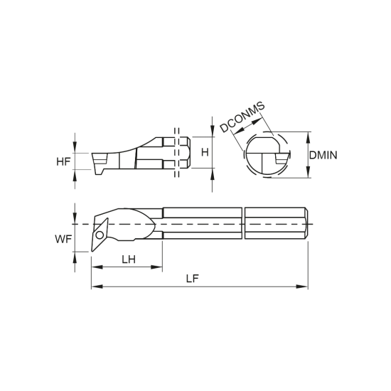 TOOLHOLDER S40V SVUB R 16 - DRW